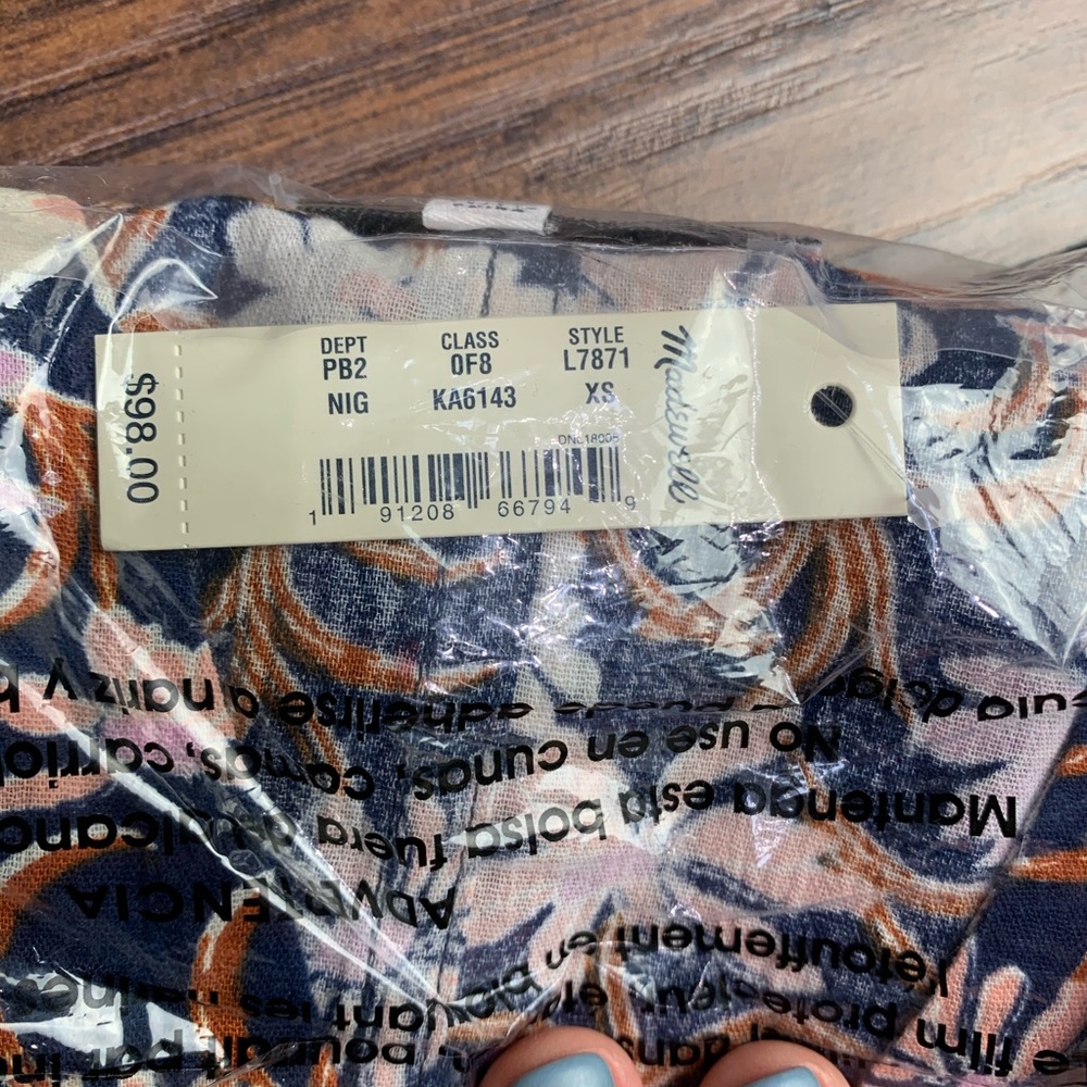 NWT Madewell Short Robe Jacket in Poolhouse Floral - Picture 6 of 6